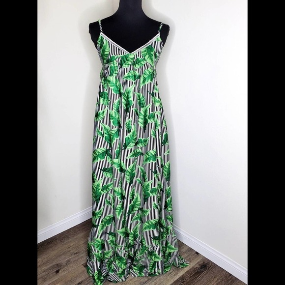 Byegreis Celeste Green Print Maxi Dress - Picture 1 of 6